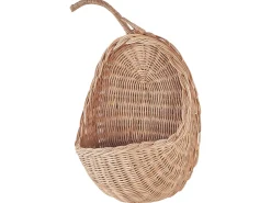 Fashion Beliani Seinakoriste Omena Rottinki Luonnonvari 40 X 24 Cm Makonde