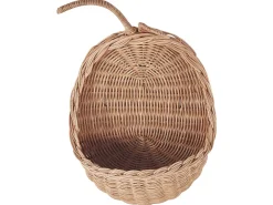 Fashion Beliani Seinakoriste Omena Rottinki Luonnonvari 40 X 24 Cm Makonde