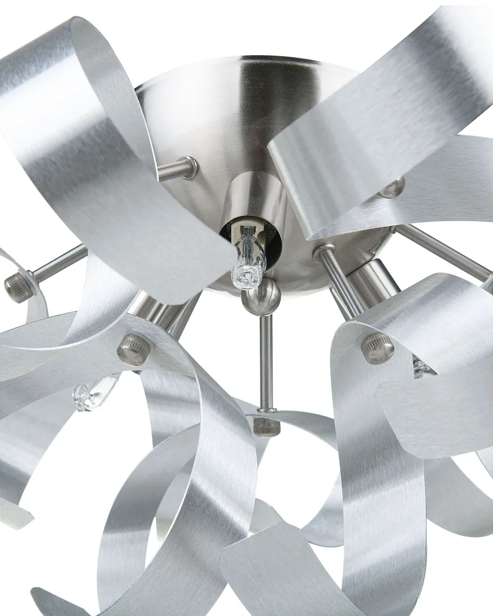 Valaisimet<Beliani Seinavalaisin 3 Polttimoa Alumiini Hopea Icana