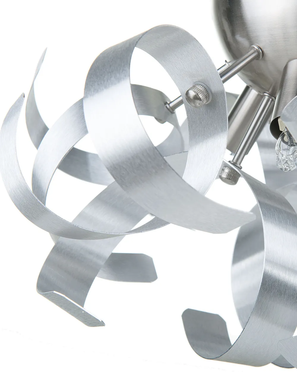 Valaisimet<Beliani Seinavalaisin 3 Polttimoa Alumiini Hopea Icana