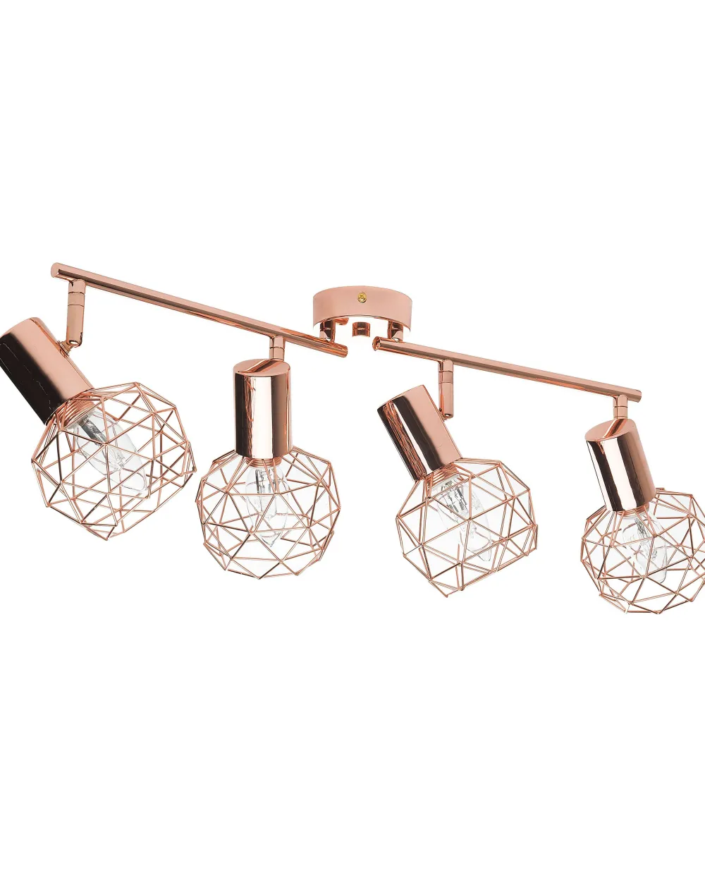 Valaisimet<Beliani Seinavalaisin 4 Polttimoa Metalli Kupari Chenab