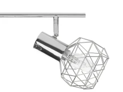 Valaisimet<Beliani Seinavalaisin 4 Polttimoa Metalli Hopea Chenab