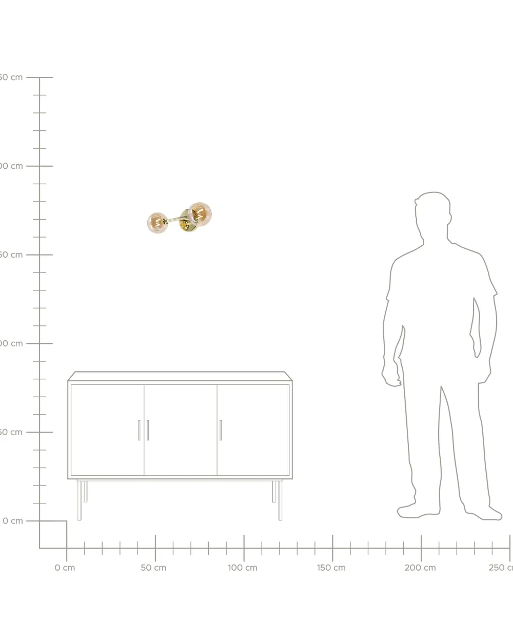Valaisimet<Beliani Seinavalaisin 2 Polttimoa Teras Kulta Ramis
