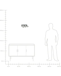 Cheap Beliani Seinavalaisin 3 Polttimoa Betoni Vaaleanharmaa Mistago