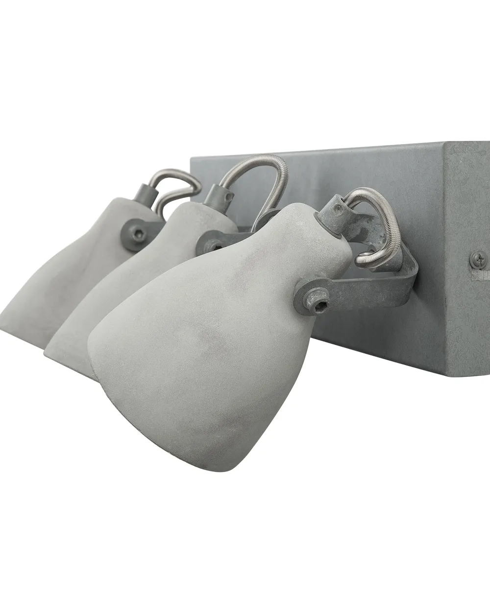 Cheap Beliani Seinavalaisin 3 Polttimoa Betoni Vaaleanharmaa Mistago