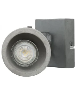 Valaisimet<Beliani Seinavalaisin Betoni Vaaleanharmaa 2 Kpl Mistago