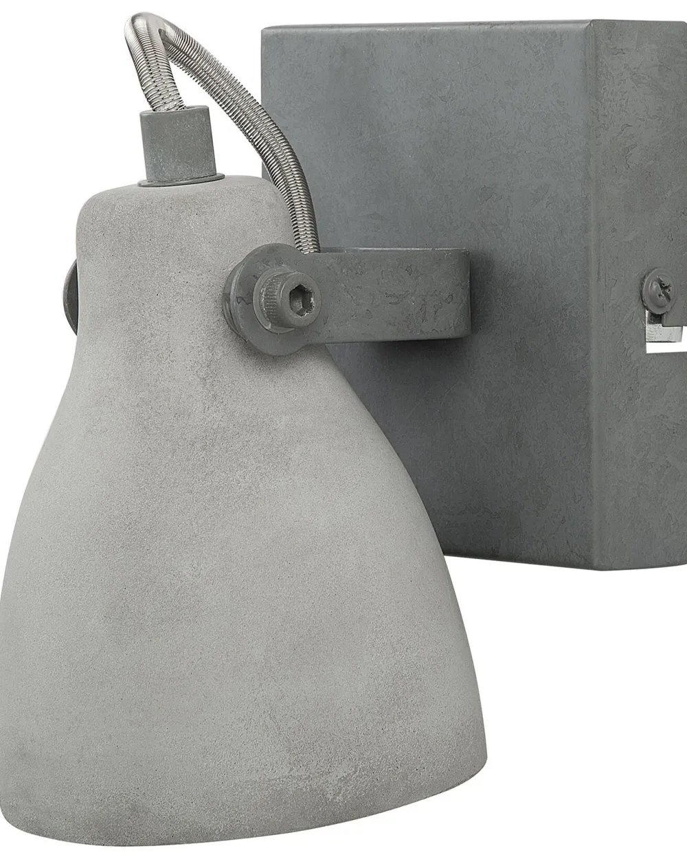 Valaisimet<Beliani Seinavalaisin Betoni Vaaleanharmaa 2 Kpl Mistago