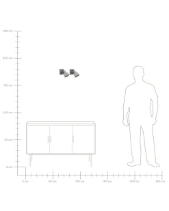 Valaisimet<Beliani Seinavalaisin Betoni Vaaleanharmaa 2 Kpl Mistago