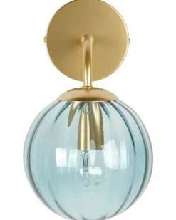 Sale Beliani Seinavalaisin Lasi Sininen Boomi