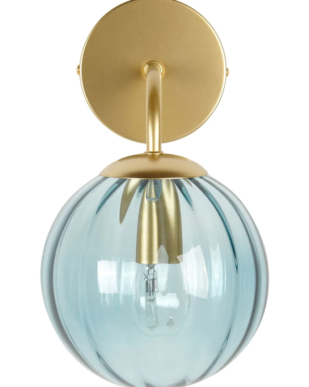 Sale Beliani Seinavalaisin Lasi Sininen Boomi