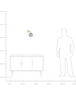 Sale Beliani Seinavalaisin Lasi Sininen Boomi