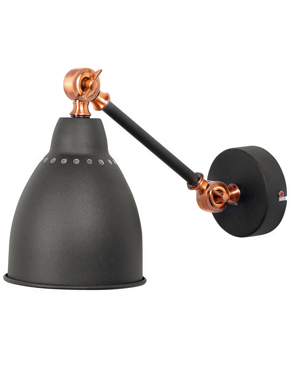 Valaisimet<Beliani Seinavalaisin Metalli Grafiitinharmaa 2 Kpl Mississippi