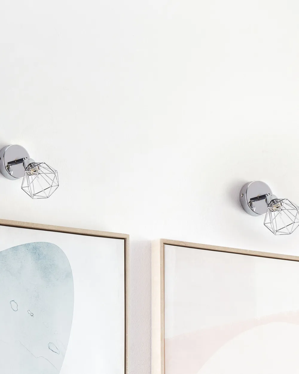 Valaisimet<Beliani Seinavalaisin Metalli Hopea 2 Kpl Erma