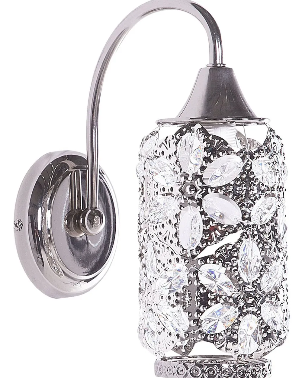 Valaisimet<Beliani Seinavalaisin Metalli Hopea Sysola