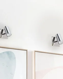 Best Sale Beliani Seinavalaisin Metalli Hopea 2 Kpl Rosetta