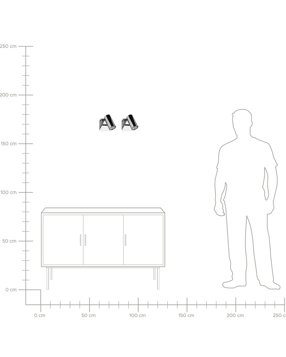 Best Sale Beliani Seinavalaisin Metalli Hopea 2 Kpl Rosetta