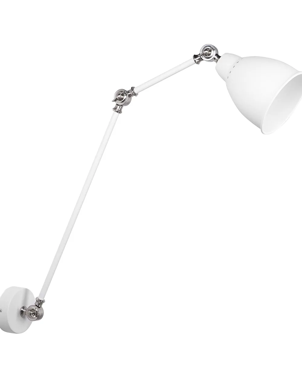 Valaisimet<Beliani Seinavalaisin Metalli Korkea Valkoinen Mississippi