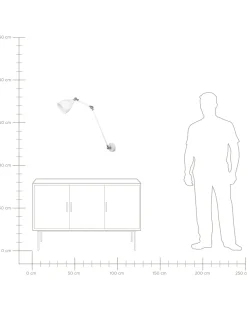 Valaisimet<Beliani Seinavalaisin Metalli Korkea Valkoinen Mississippi