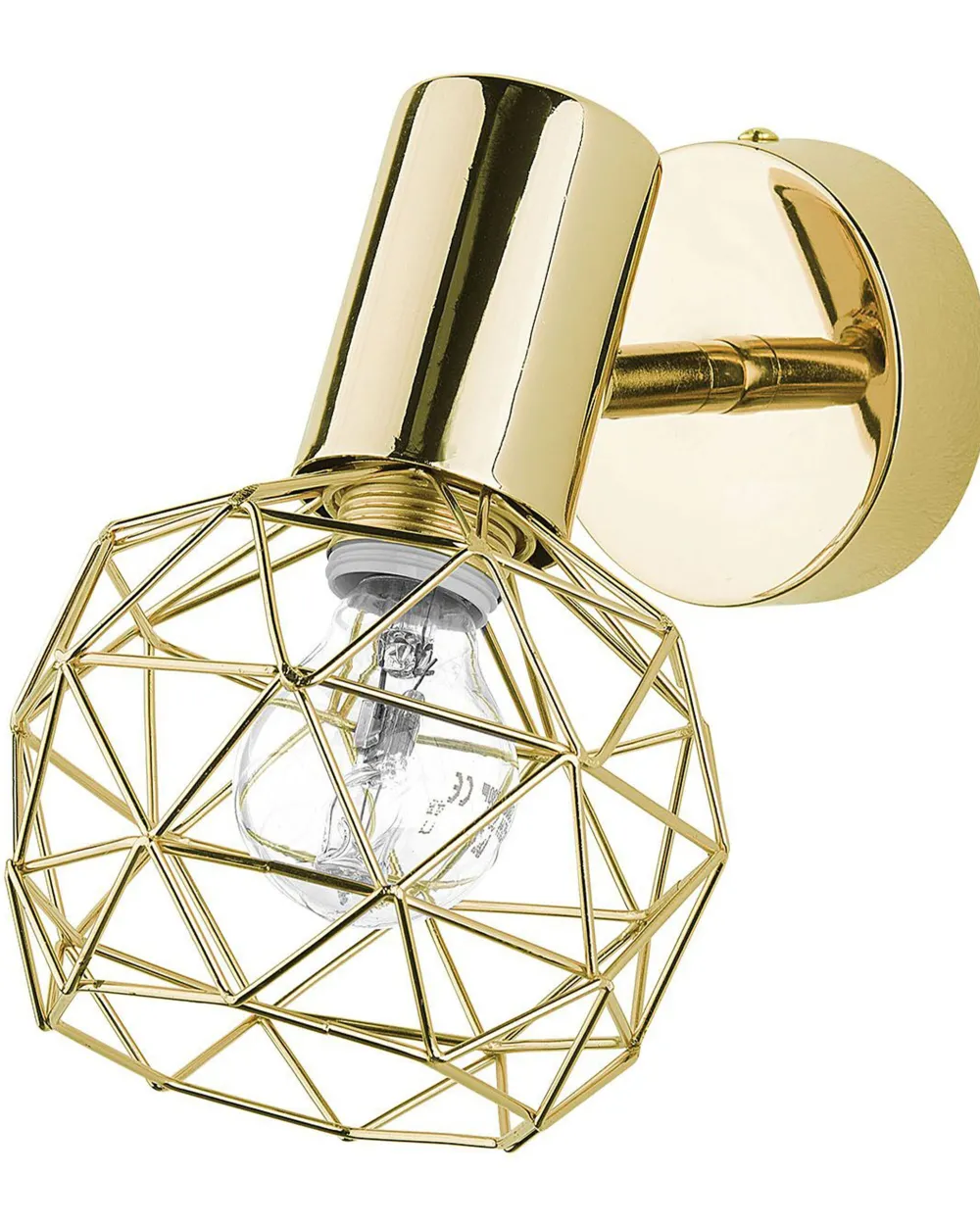 Valaisimet<Beliani Seinavalaisin Metalli Kulta 2 Kpl Chenab