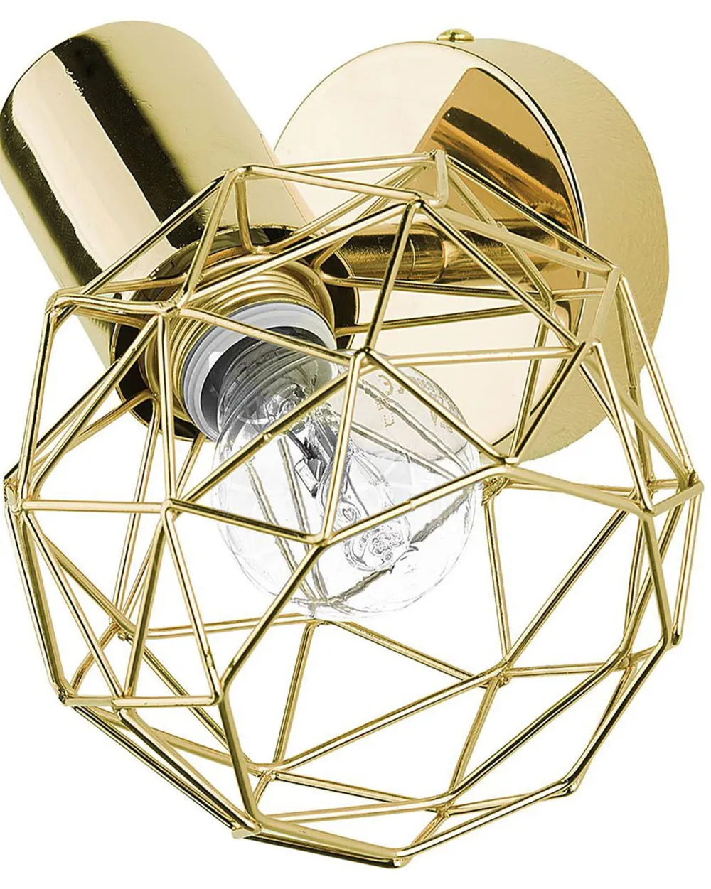 Valaisimet<Beliani Seinavalaisin Metalli Kulta 2 Kpl Chenab