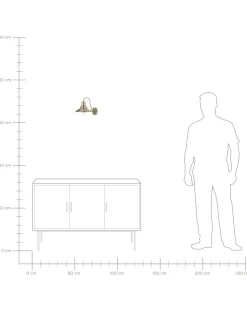 Shop Beliani Seinavalaisin Metalli Messinki Luza