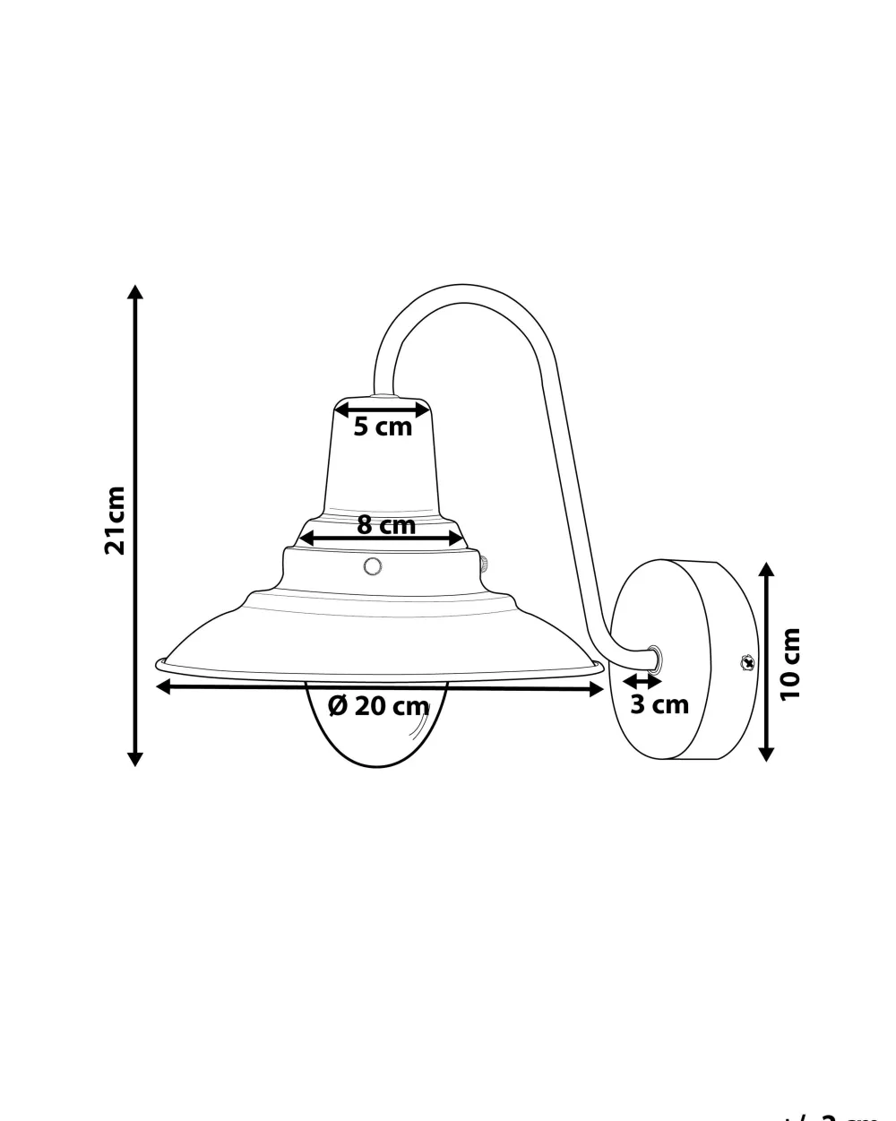 Shop Beliani Seinavalaisin Metalli Messinki Luza