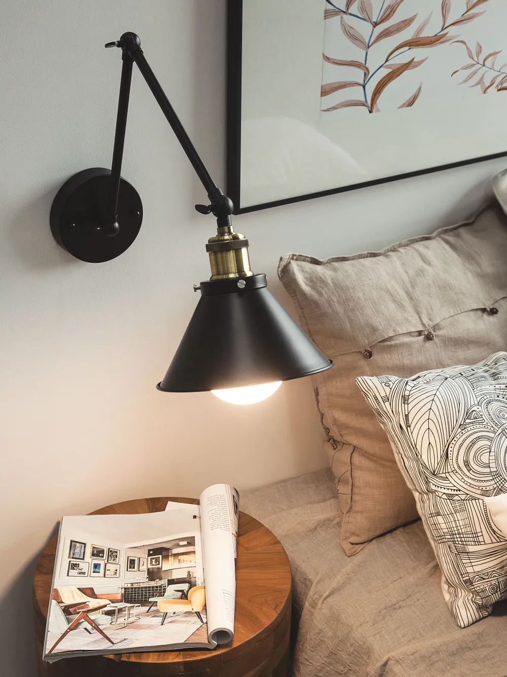 Valaisimet<Beliani Seinavalaisin Metalli Musta 2 Kpl Narva