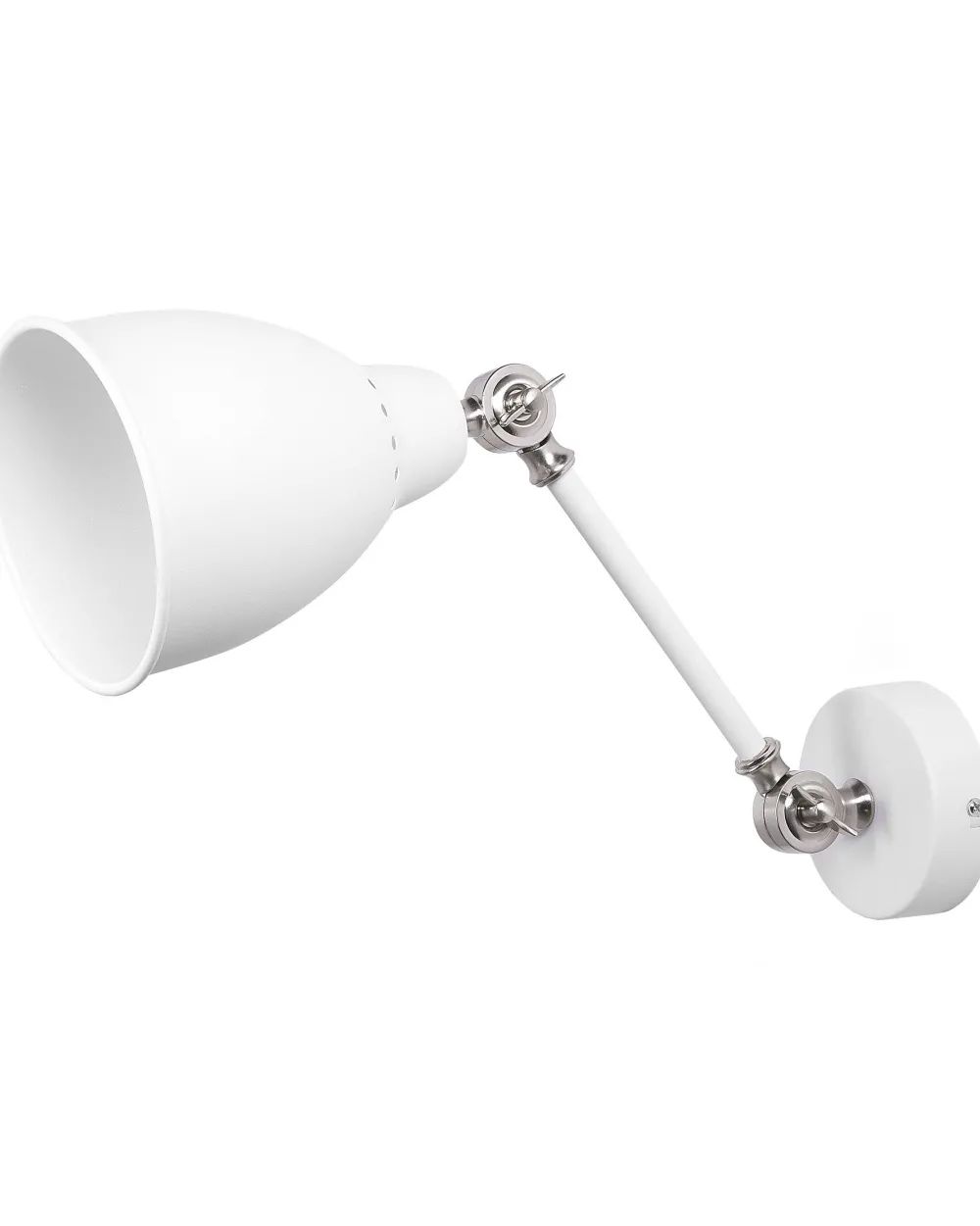 Valaisimet<Beliani Seinavalaisin Metalli Valkoinen 2 Kpl Mississippi