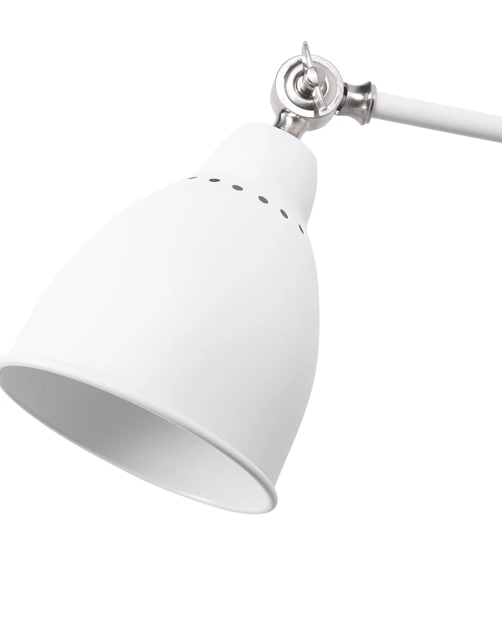 Valaisimet<Beliani Seinavalaisin Metalli Valkoinen 2 Kpl Mississippi