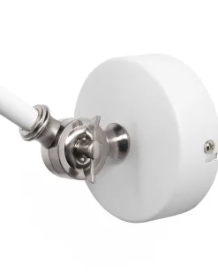 Valaisimet<Beliani Seinavalaisin Metalli Valkoinen 2 Kpl Mississippi