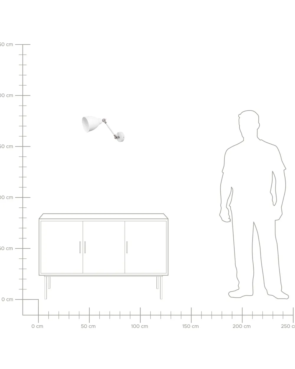 Valaisimet<Beliani Seinavalaisin Metalli Valkoinen 2 Kpl Mississippi