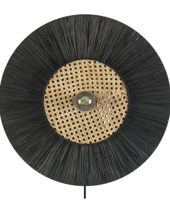 Fashion Beliani Seinavalaisin Paperi/Rottinki Musta Yaapi