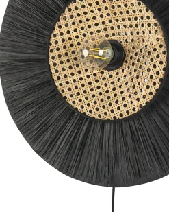 Fashion Beliani Seinavalaisin Paperi/Rottinki Musta Yaapi