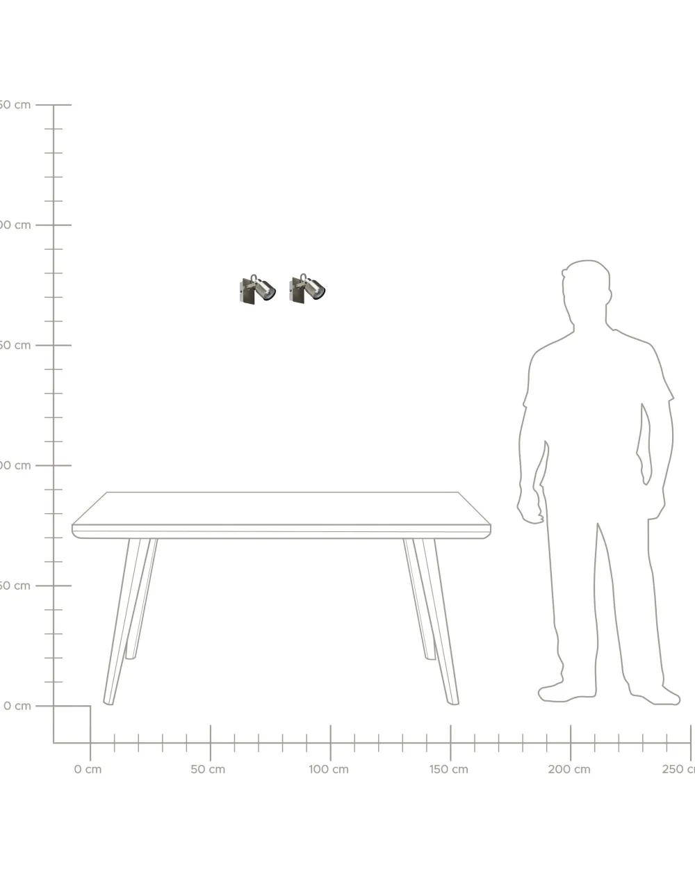 Valaisimet<Beliani Seinavalaisin Rauta Hopea 2 Kpl Bonte