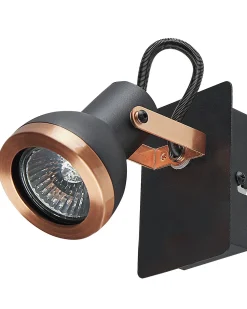 Valaisimet<Beliani Seinavalaisin Rauta Musta/Kupari 2 Kpl Baro