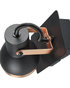 Valaisimet<Beliani Seinavalaisin Rauta Musta/Kupari 2 Kpl Baro