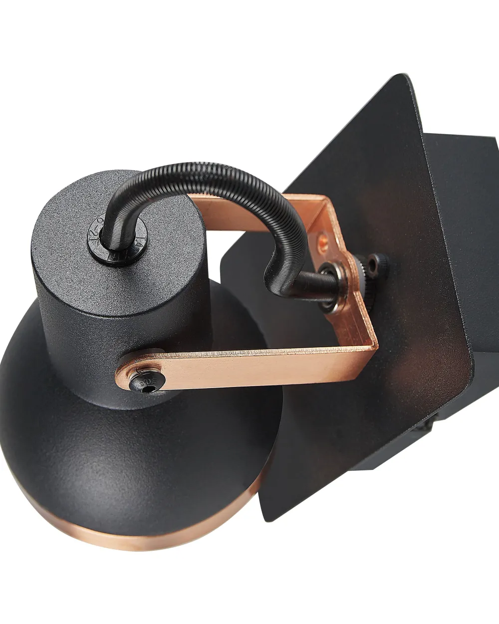 Valaisimet<Beliani Seinavalaisin Rauta Musta/Kupari 2 Kpl Baro