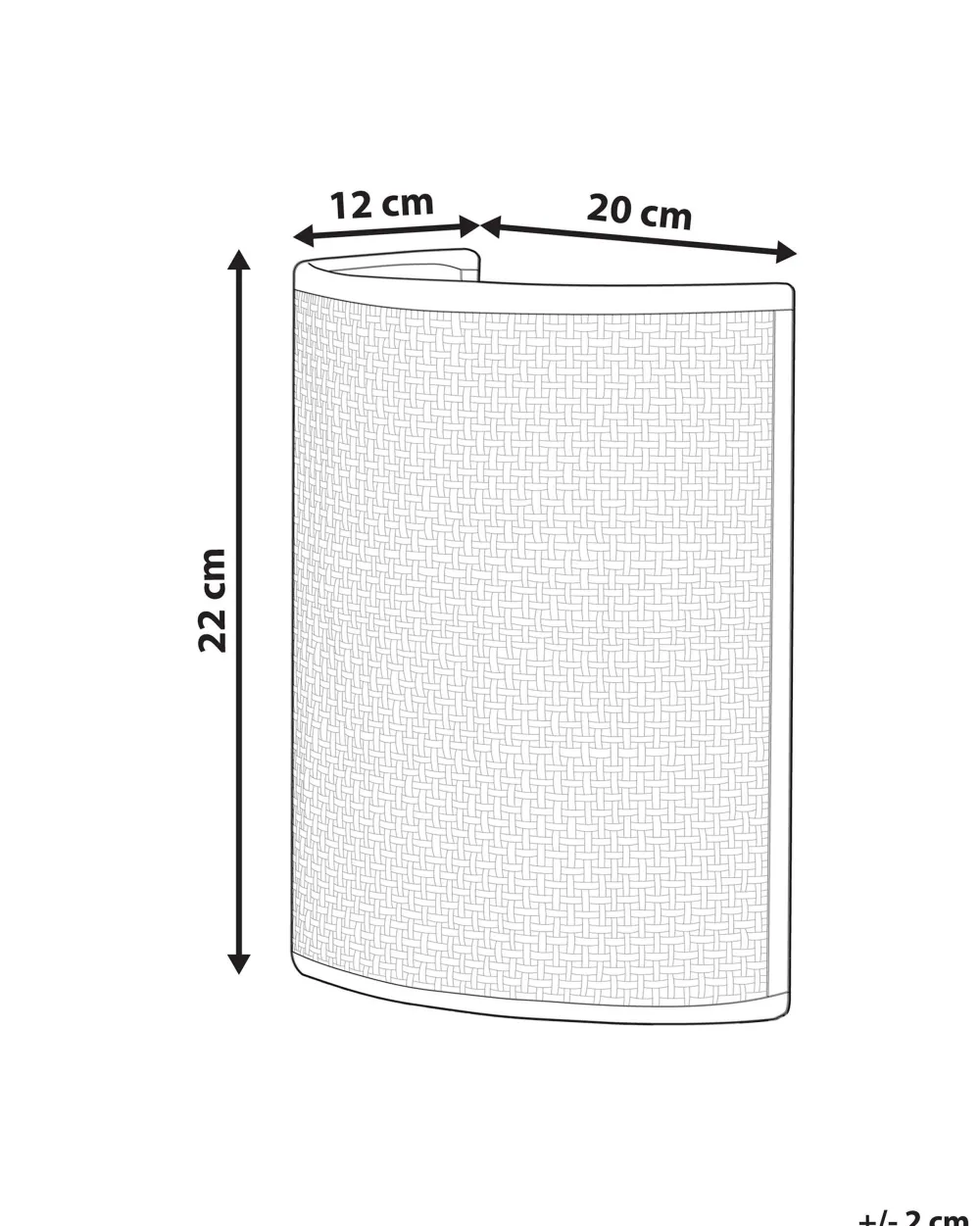 Valaisimet<Beliani Seinavalaisin Rottinki Luonnonvari Cario