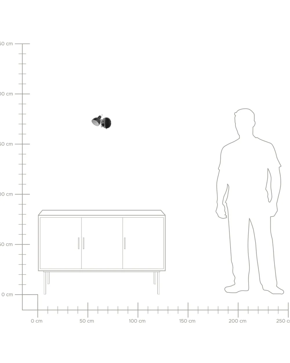 Valaisimet<Beliani Seinavalaisin Teras Musta Harrington