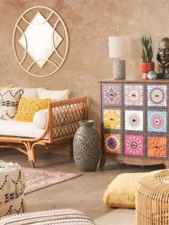 Säilytys<Beliani Senkki 6 Kaappia 3 Laatikkoa Monivarinen Kuma