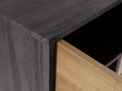 Best Sale Beliani Senkki 2 Laatikkoa 3 Ovea Tumma Puu Maine