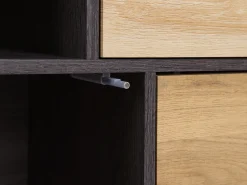 Best Sale Beliani Senkki 2 Laatikkoa 3 Ovea Tumma Puu Maine