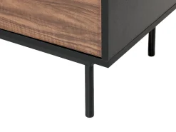 Säilytys<Beliani Senkki 2 Laatikkoa 2 Ovea Tumma Puu/Musta Okland