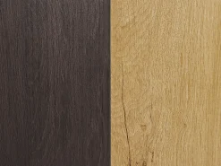 Säilytys<Beliani Senkki 3 Laatikkoa 2 Ovea Vaalea Puu/Musta Elda