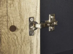 Best Sale Beliani Senkki 2 Laatikkoa 2 Ovea Vaalea Puu/Musta Salter