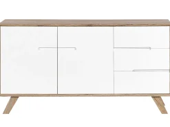 Säilytys<Beliani Senkki 3 Laatikkoa 2 Ovea Vaalea Puu/Valkoinen Forester