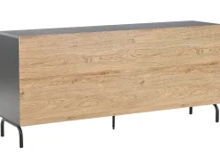 Clearance Beliani Senkki 4 Ovea 4 Hyllya Musta/Vaalea Puu Arkley