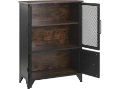 New Beliani Senkki 4 Ovea 3 Hyllya Musta/Tumma Puu Vince