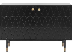 Säilytys<Beliani Senkki 2 Ovea 4 Hyllya Musta Adante