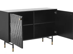 Säilytys<Beliani Senkki 2 Ovea 4 Hyllya Musta Adante